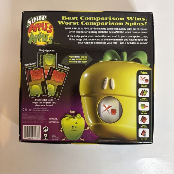 Mattel‎ SOUR APPLES TO APPLES GAME Target Exclusive 2010 New Open Box Family Fun - Picture 4 of 9